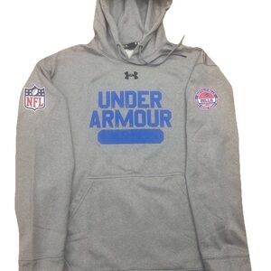 Under Armour Gray Hoodie with Blue Accents